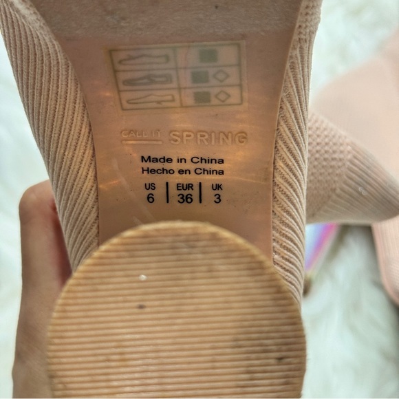 Wedged Heels with Halographic Heels (size 6) - Picture 7 of 9